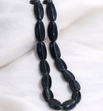 1 String 25x10mm Glass Oval Beads
