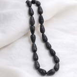 1 String 12x8mm Glass Drop Beads
