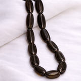 1 String 25x10mm Glass Oval Beads