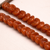 1 string 12mm Twisty Glass Beads