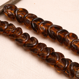 1 string 12mm Twisty Glass Beads