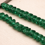1 string 12mm Twisty Glass Beads
