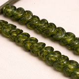 1 string 12mm Twisty Glass Beads