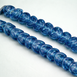 1 string 12mm Twisty Glass Beads