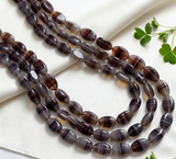 1 String 20x12mm Glass Oval Beads Double Tone