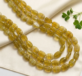 1 String 20x12mm Glass Oval Beads Double Tone