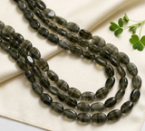1 String 20x12mm Glass Oval Beads Double Tone