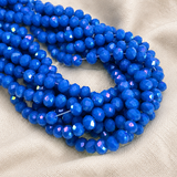 12x8mm Faceted Glass Rondelle Beads