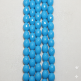 17x12 mm Faceted Glass Oval Beads