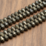 15x9mm Faceted Glass Drop Beads