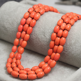 5 Strings 8x11mm Oval Glass Beads
