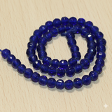 6 mm Crystal Faceted Round Beads 1 String