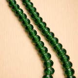 50+ Pcs, 8mm Faceted Glass Round Beads