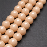 40+ Pcs, 8mm Faceted Glass Round Beads