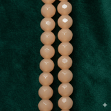 40+ Pcs, 8mm Faceted Glass Round Beads