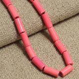 1 String Tube Glass Beads