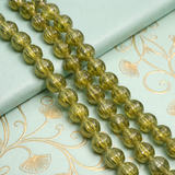 1 string 10mm Kharbooja Glass Beads