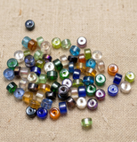 200gm Glass Bugles Beads Assorted Rainbow 6 mm