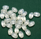 425 Special Polish Glass Oval Beads Opal 6x4 mm