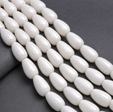 Glass Drop Beads Luster  13x8 mm