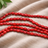Fire Polish Glass Beads Oval 6x4 mm, Pack Of 1 String