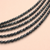 Fire Polish Glass Beads Oval 6x4 mm, Pack Of 1 String