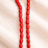Fire Polish Glass Beads Oval 6x4 mm, Pack Of 1 String
