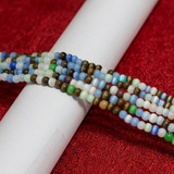 1 String 4mm Cat Eye Round Glass Beads