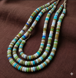 1 String 6X3mm Cat Eye Donut Glass Beads