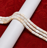 1 String 10x6mm Cat Eye Tube Glass Beads