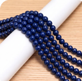 1 String 3mm Jaipuri Beads Dark Blue Round