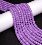 8mm 15 Inch Dual Tone Crackle Glass Beads Round Strings