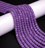 8mm 15 Inch Dual Tone Crackle Glass Beads Round Strings