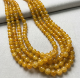 8mm 15 Inch Dual Tone Crackle Glass Beads Round Strings