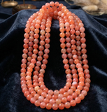 8mm 15 Inch Dual Tone Crackle Glass Beads Round Strings