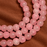 8mm 15 Inch Dual Tone Crackle Glass Beads Round Strings