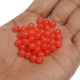 100Gm, 6mm Plain Glass Beads
