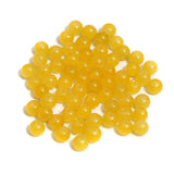 100Gm, 6mm Plain Glass Beads