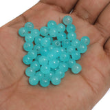 100Gm, 6mm Plain Glass Beads