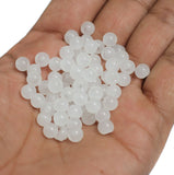 100Gm, 6mm Plain Glass Beads