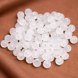 100Gm, 6mm Plain Glass Beads