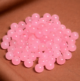 100Gm, 6mm Plain Glass Beads