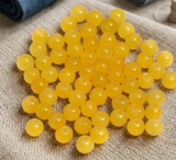100Gm, 6mm Plain Glass Beads