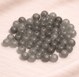100Gm, 6mm Plain Glass Beads