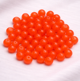 100Gm, 6mm Plain Glass Beads