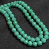 50+ Glass Round Beads Opaque Green 8 MM