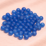 100Gm, 6mm Plain Glass Beads