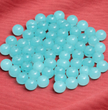 100Gm, 6mm Plain Glass Beads