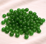 100Gm, 6mm Plain Glass Beads
