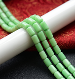1 String 10x6mm Cat Eye Tube Glass Beads
